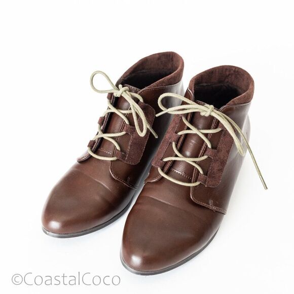 Chelsea Crew Felix Brown Lace up Ankle Bootie 8, Retro Cowgirl Vintage Festival - Picture 7 of 10